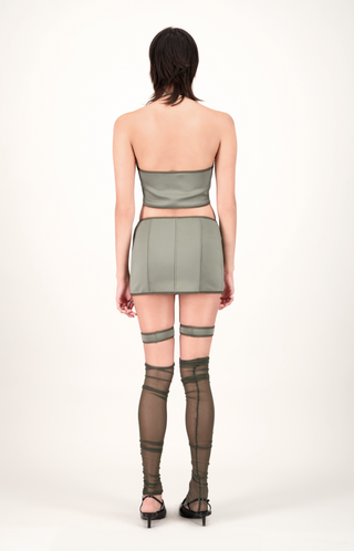 KAKI RIVET BUTTERFLY TOP